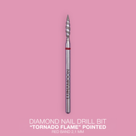LUNAMOON diamantni nastavek Tornado Flame 2,1 mm, rdeča oznaka