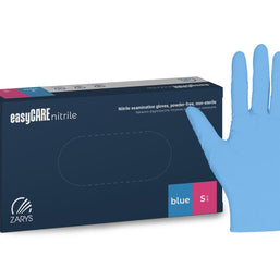 EasyCare Blue Powder-Free Nitrile Gloves 100 pcs – Professional Protective Gloves