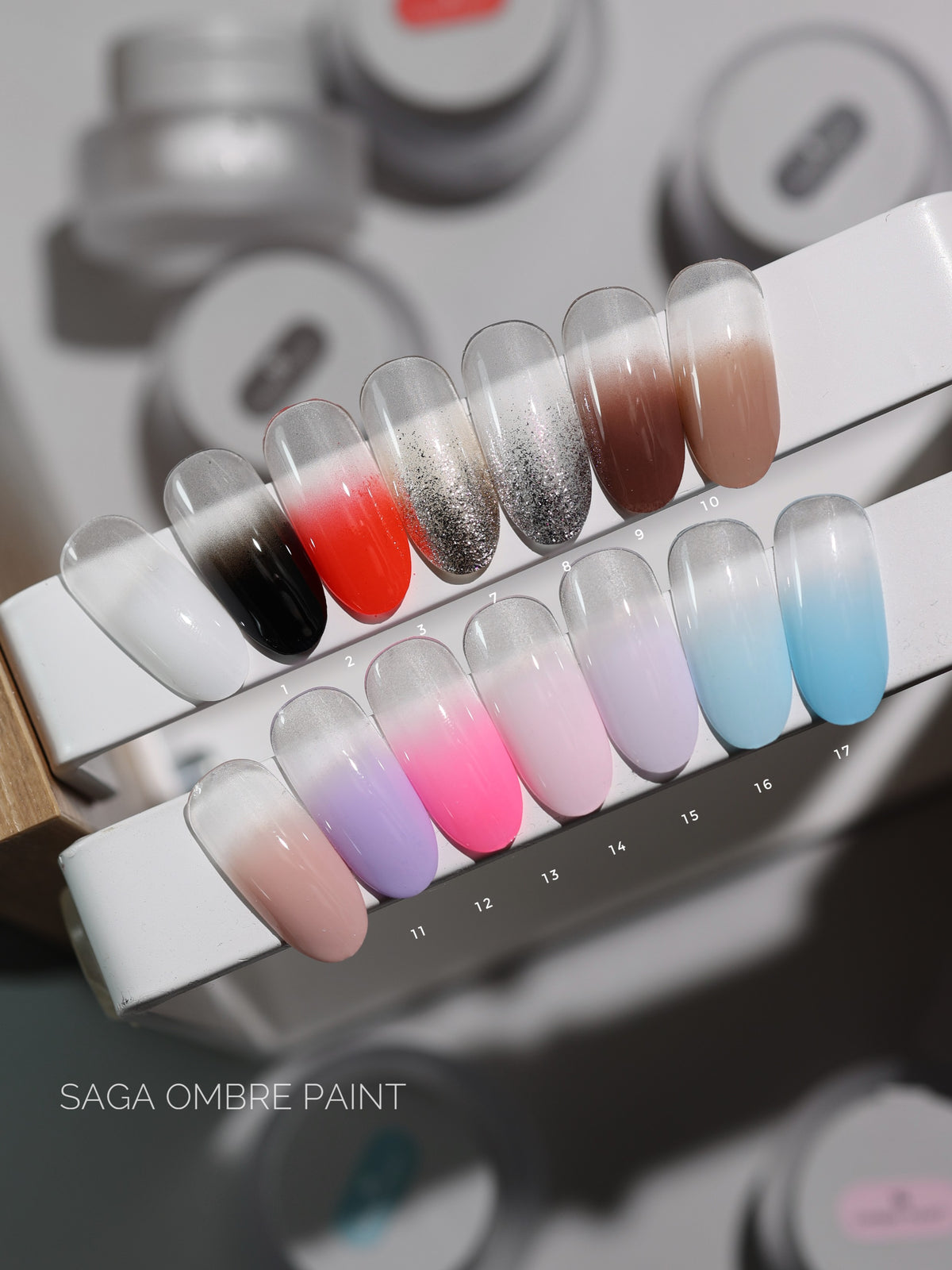 SAGA Ombre Paint 01, 5 g – bel gel za ombre prehode