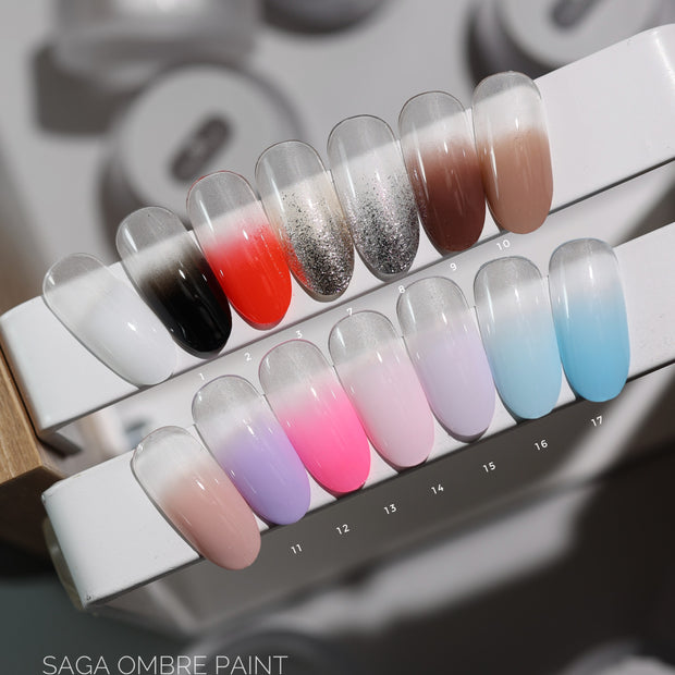 SAGA Ombre Paint 01, 5 g – bel gel za ombre prehode
