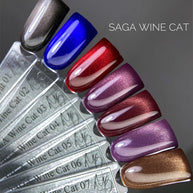 SAGA Wine Cat 03, 10 ml – prikaz odtenka in magnetnega sijaja