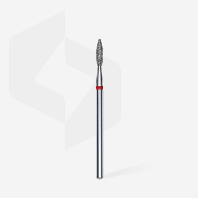 STALEKS PRO STALEKS - diamantni nastavek oster flame – rdeč 2,1 - Bellu
