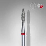 STALEKS PRO STALEKS - diamantni nastavek oster flame – rdeč 2,1 - Bellu