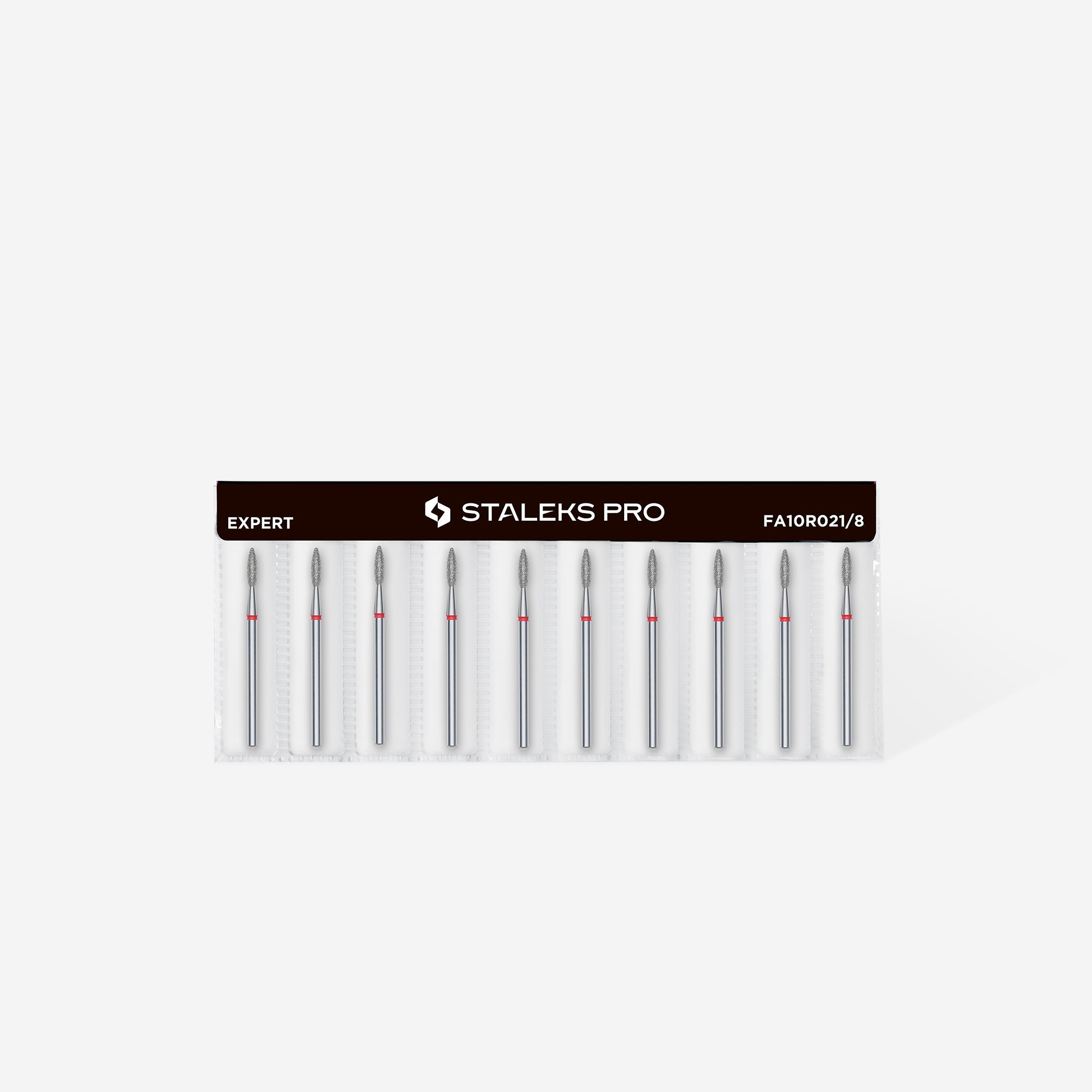 STALEKS PRO STALEKS - diamantni nastavek oster flame – rdeč 2,1 - Bellu