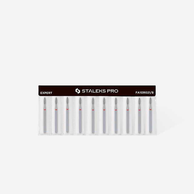 STALEKS PRO STALEKS - diamantni nastavek oster flame – rdeč 2,1 - Bellu