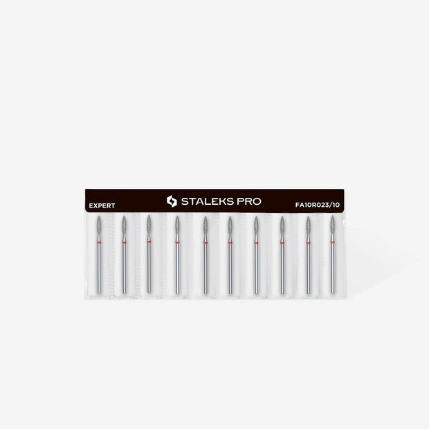 STALEKS PRO STALEKS - diamantni nastavek oster flame - rdeč 2,3 - Bellu