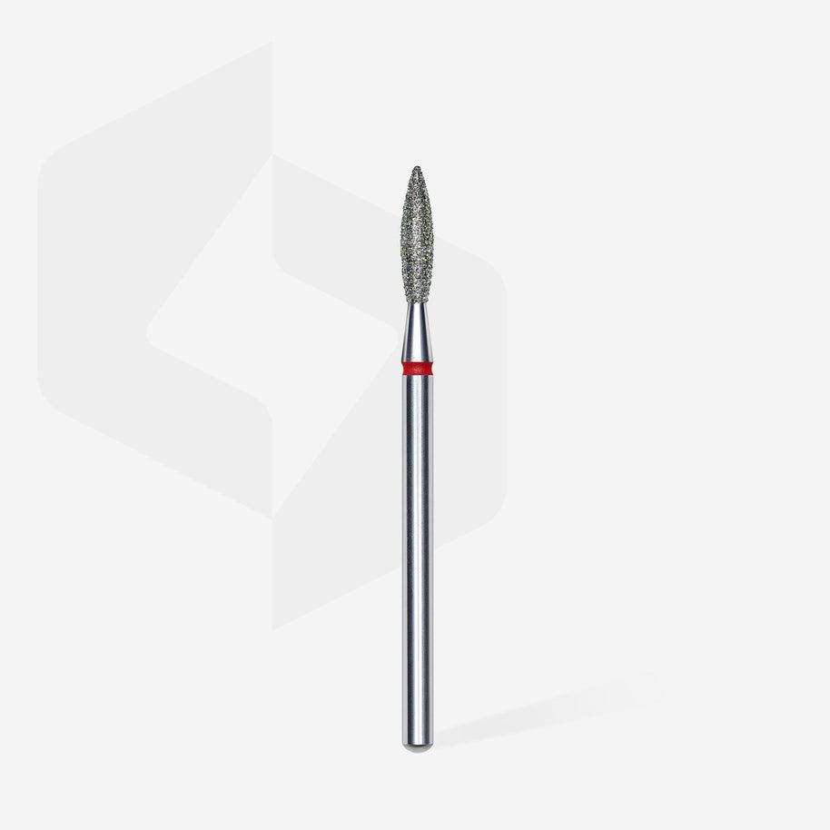 STALEKS PRO - diamantni nastavek oster flame – rdeč 2,3 - Bellu