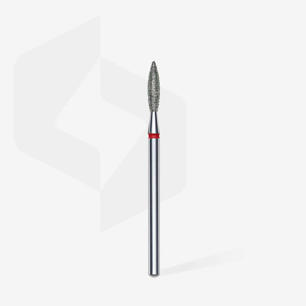 STALEKS PRO - diamantni nastavek oster flame - rdeč 2,3 - Bellu
