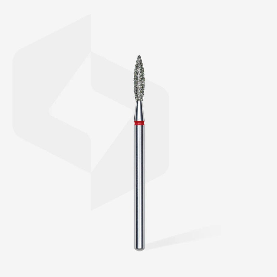 STALEKS PRO - diamantni nastavek oster flame - rdeč 2,3 - Bellu
