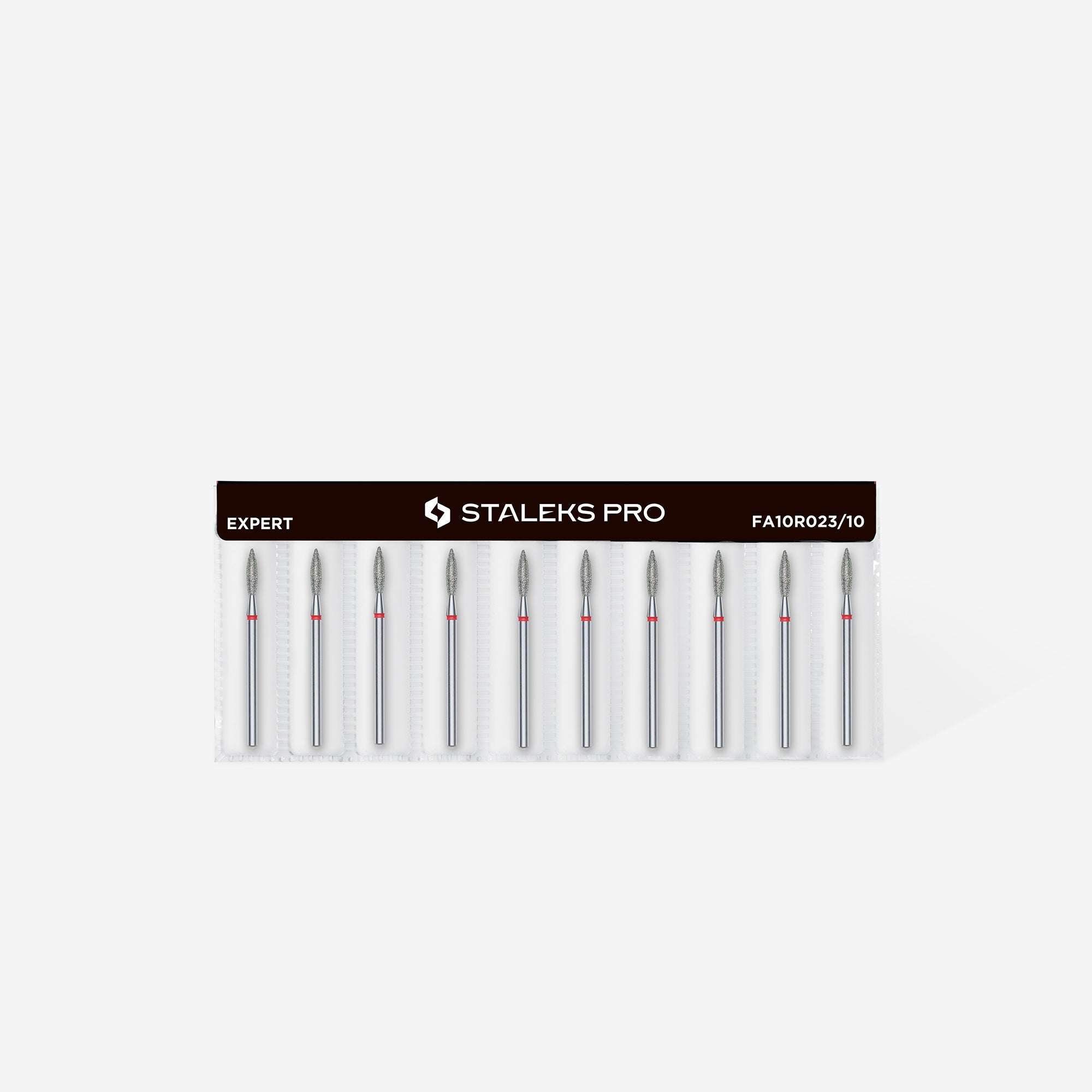STALEKS PRO STALEKS - diamantni nastavek oster flame – rdeč 2,3 - Bellu
