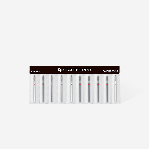 STALEKS PRO STALEKS - diamantni nastavek oster flame – rdeč 2,3 - Bellu