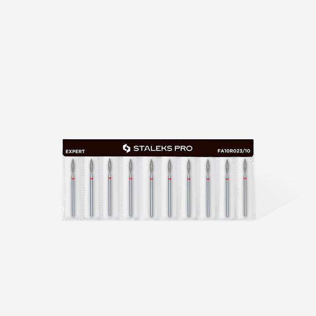 STALEKS PRO STALEKS - diamantni nastavek oster flame – rdeč 2,3 - Bellu