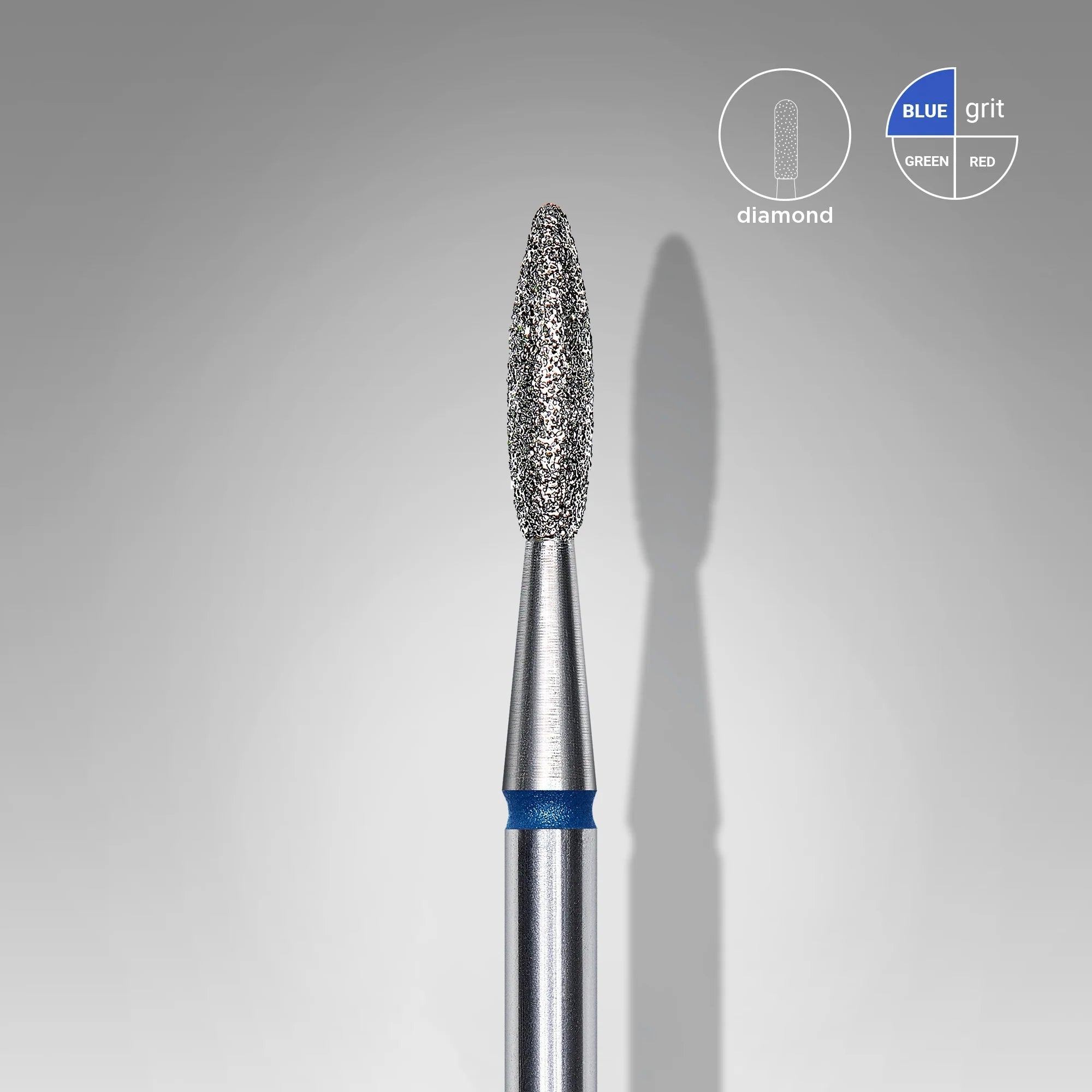 STALEKS PRO - diamantni nastavek safe flame – moder 2,1mm  - Bellu