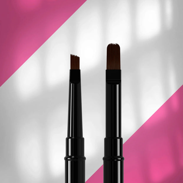 STALEKS PRO STALEKS - Dvostranski čopič EXPERT, za gel 11 mm / za gel 7 mm - Bellu