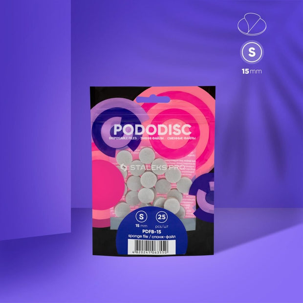 STALEKS PRO - Enkratne pile - gobe za pedikuro disk PODODISC S EXPERT 15 - Bellu
