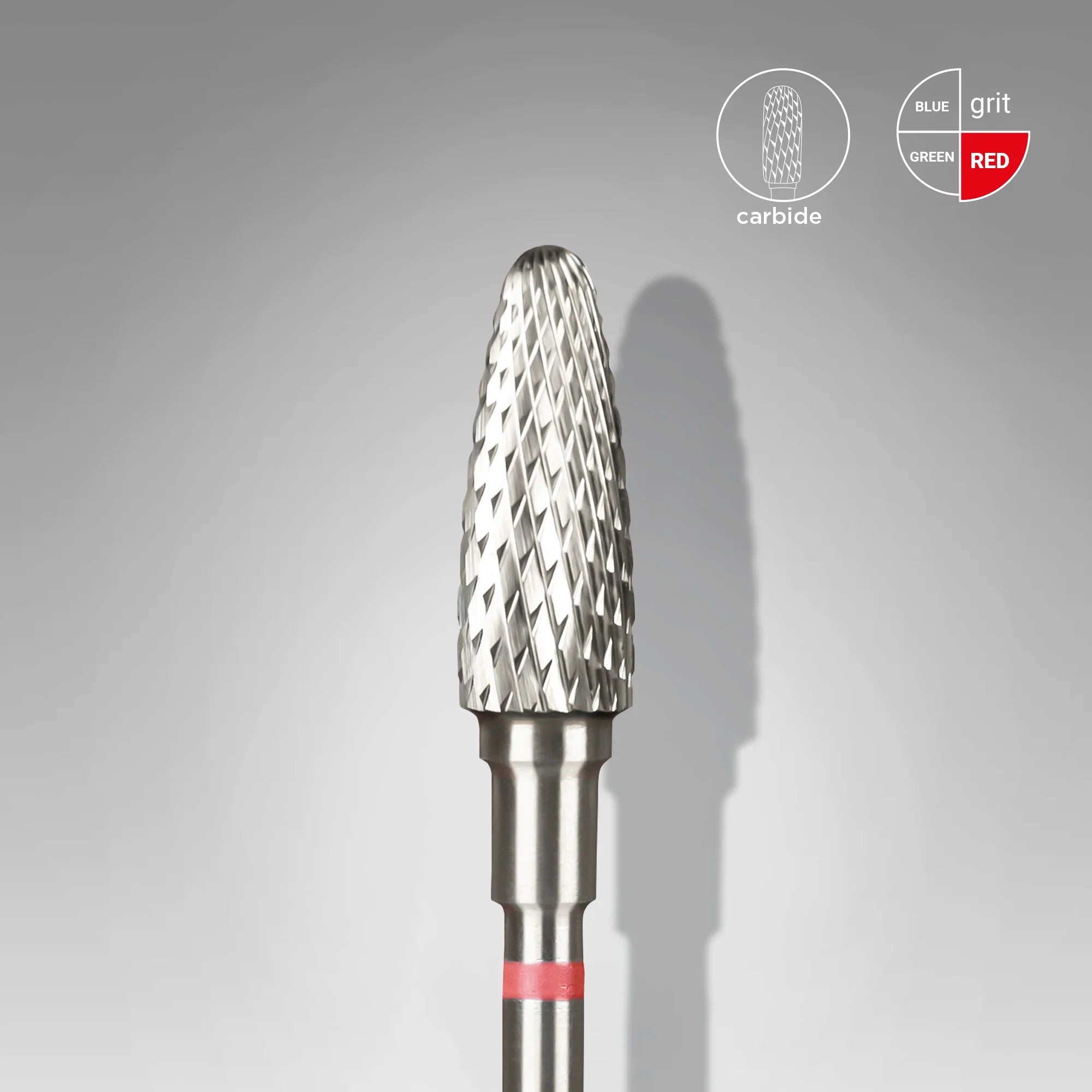 STALEKS PRO - Karbidni nastavek corn 5mm – rdeč - Bellu