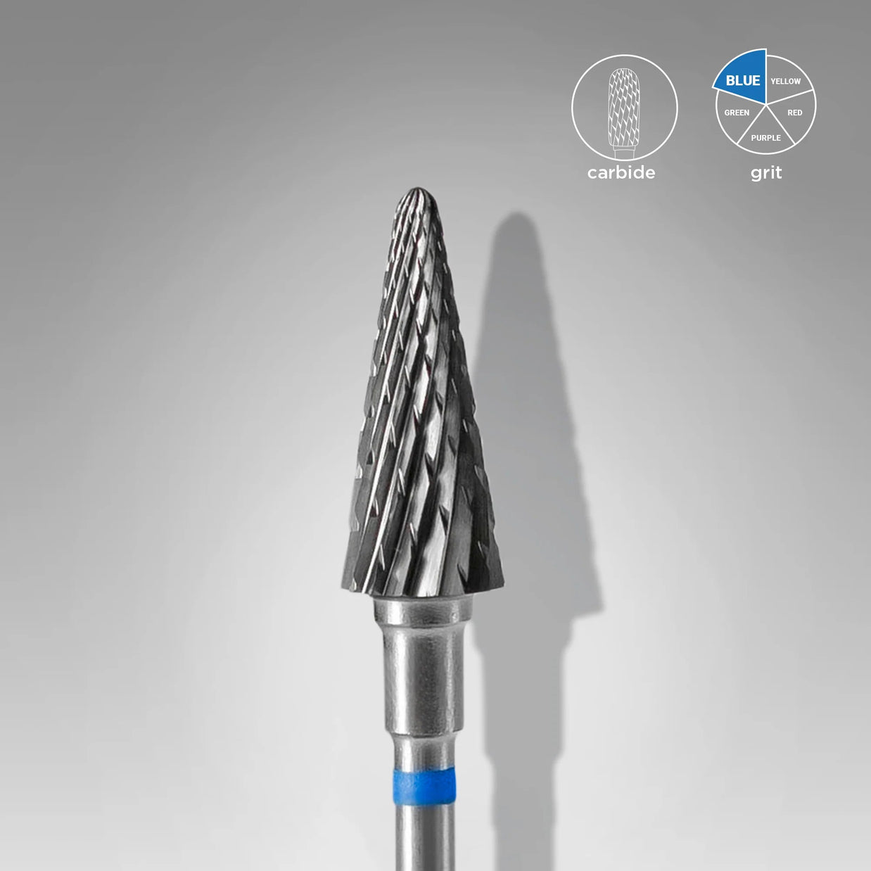 STALEKS PRO STALEKS - Karbidni nastavek Stožec 6 mm - Moder - Bellu