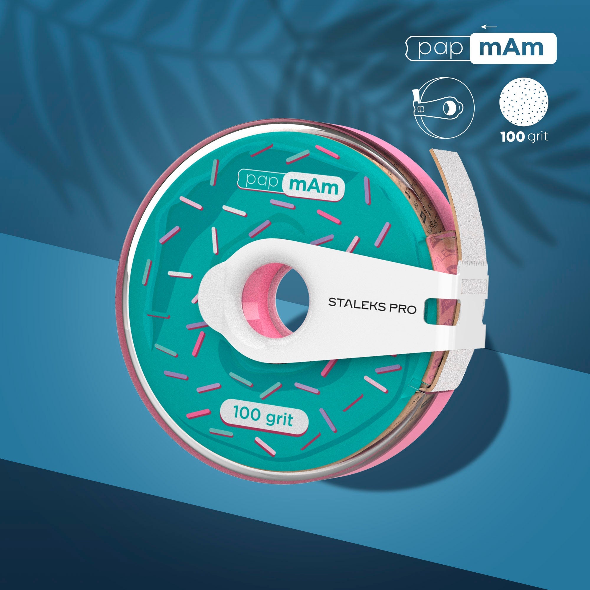 STALEKS PRO STALEKS - natakljivi brusni trak papmAm EXPERT v plastičnem ohišju - Bellu