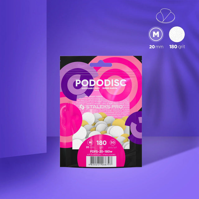 STALEKS PRO - pilice z mehko penasto plastjo PODODISC M (50 kos) - Bellu