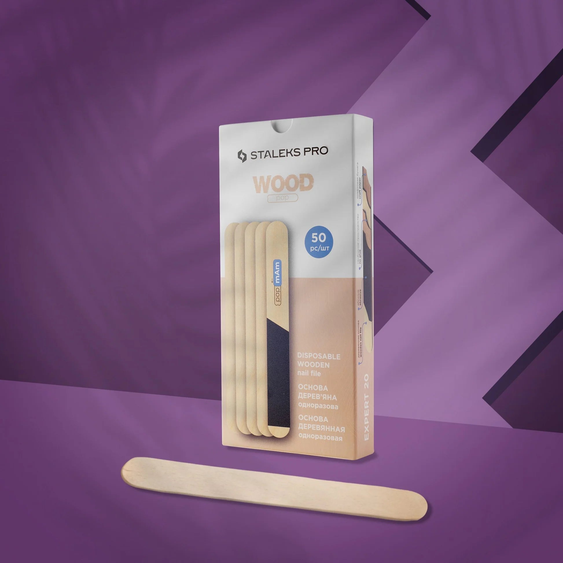 STALEKS PRO STALEKS - ravna lesena baza za samolepilne pilice EXPERT 20 - 50 kos - Bellu