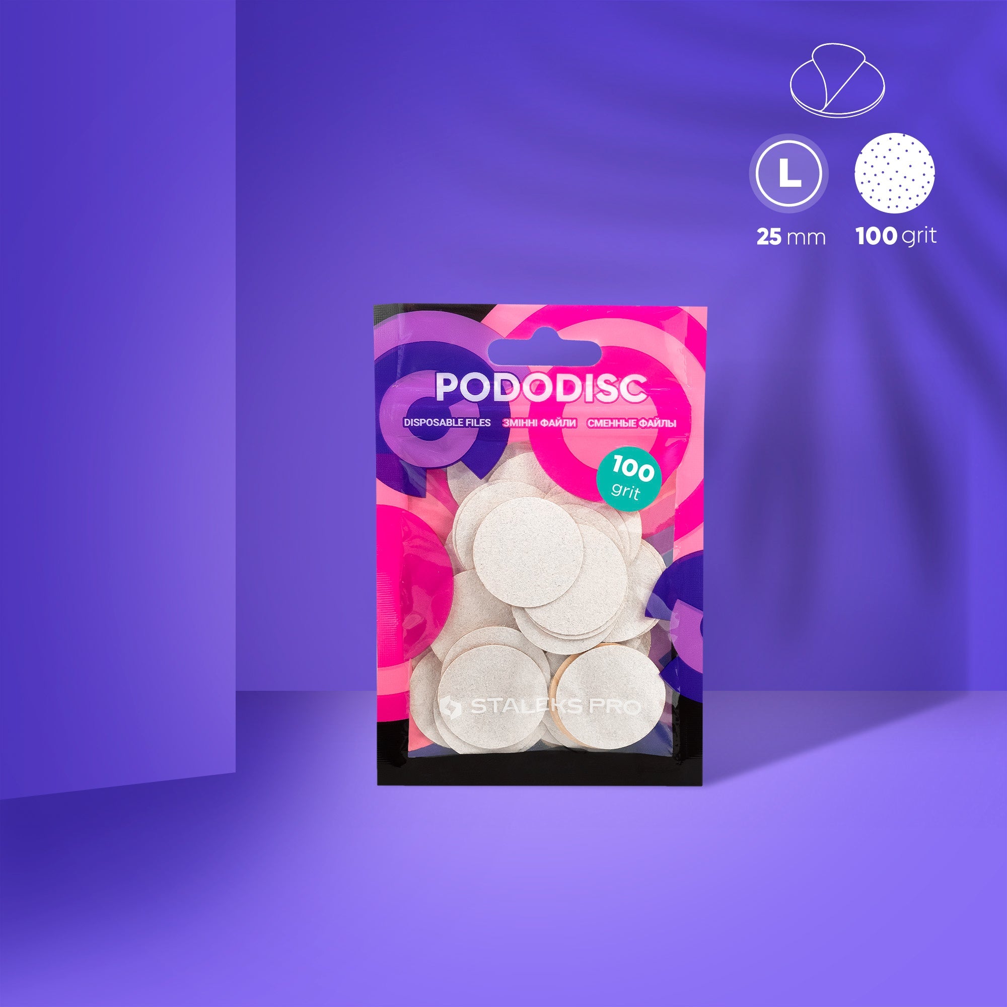 STALEKS PRO STALEKS - samolepljive pilce PODODISC L EXPERT (50 kos) - Bellu