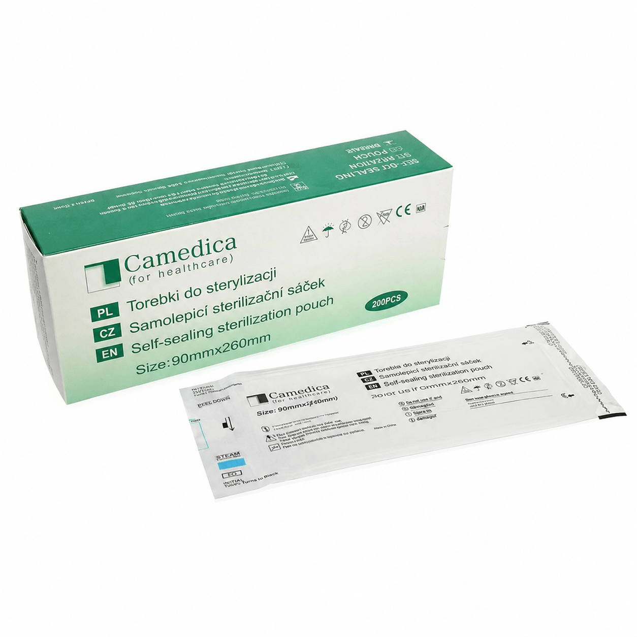 CAMEDICA Sterilizacijska vrečka - CAMEDICA (avtoklav) - več velikosti - Bellu