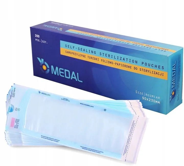 Medal Sterilizacijska vrečka - MEDAL (avtoklav) – 90x230mm – 200kos - Bellu
