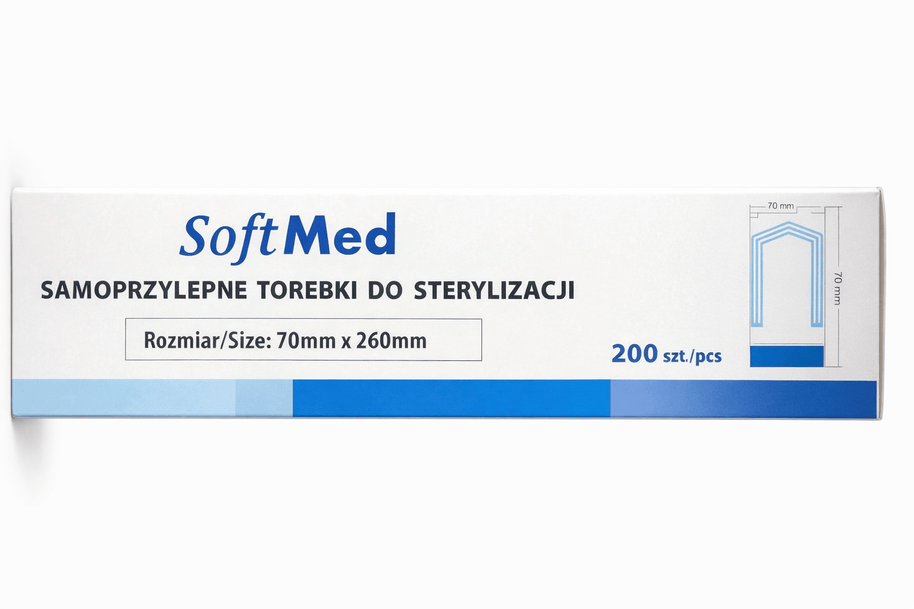 SOFTMED Sterilizacijska vrečka - 70x260mm – 200kos - Bellu