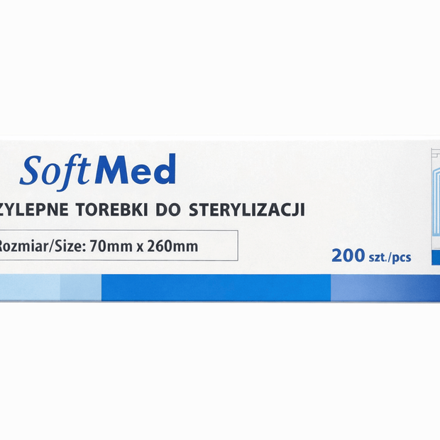 SOFTMED Sterilizacijska vrečka - 70x260mm – 200kos - Bellu